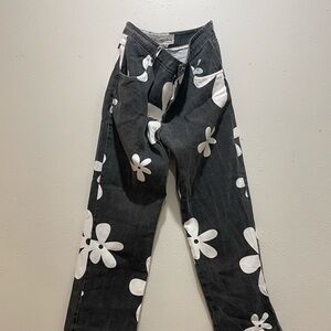 Groovy floral jeans